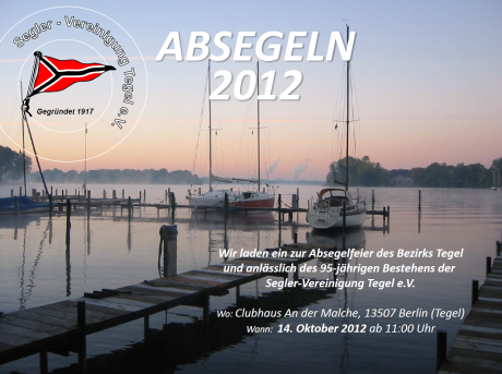 Absegeln Plakat